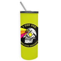 Skull Pop Art Skinny Tumbler | Artistshot