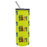 Happy 2021 Skinny Tumbler | Artistshot