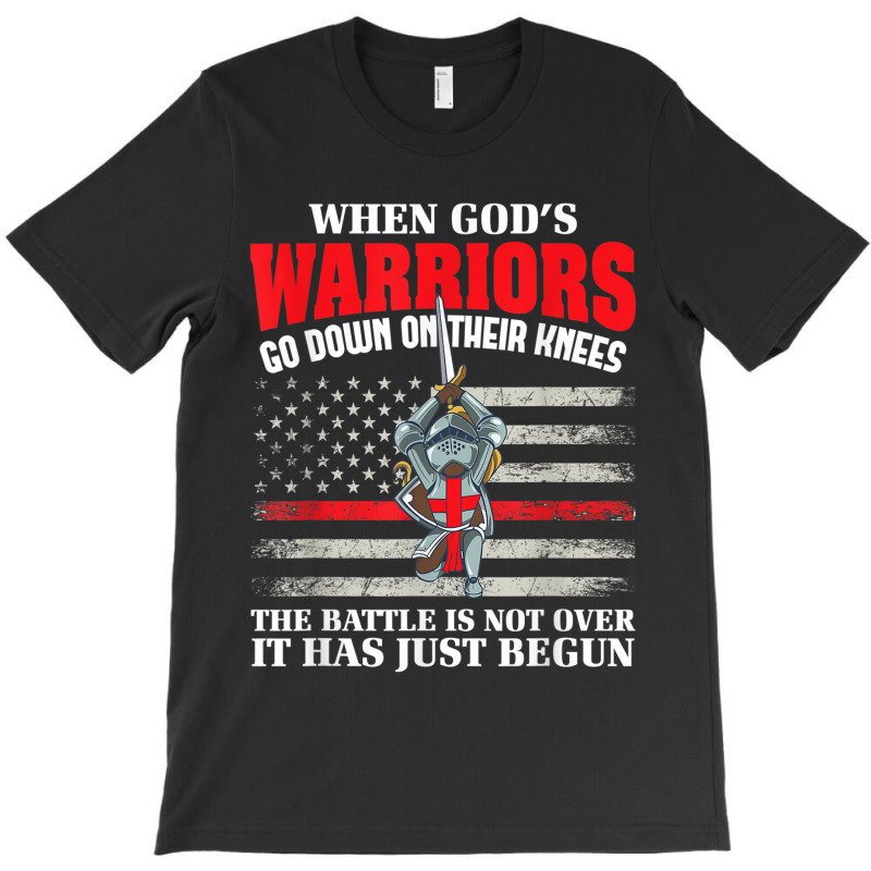 Gods Warrior Christian American Soldier Us Flag Bible Prayer Design Ch T-shirt | Artistshot