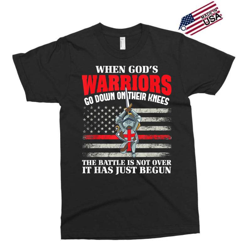 Gods Warrior Christian American Soldier Us Flag Bible Prayer Design Ch Exclusive T-shirt | Artistshot