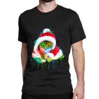 Merry Christmas Cat Classic T-shirt | Artistshot