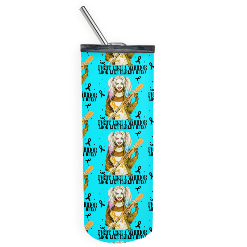 Fight Like A Warrior Skinny Tumbler | Artistshot