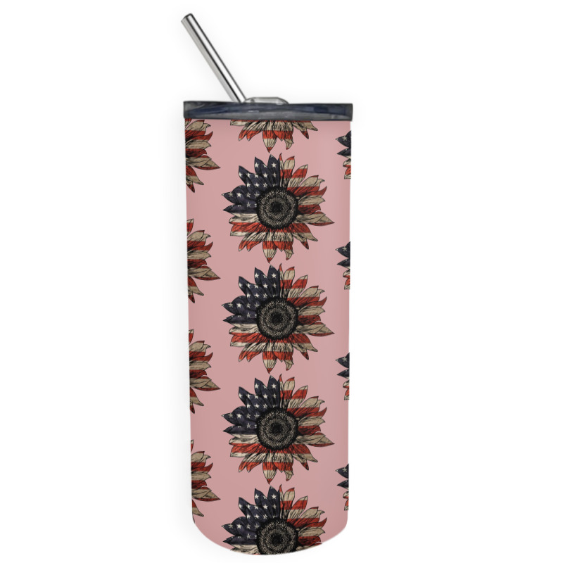 American Sunflower Skinny Tumbler | Artistshot