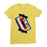 Mix 90's Casette For Light Ladies Fitted T-shirt | Artistshot