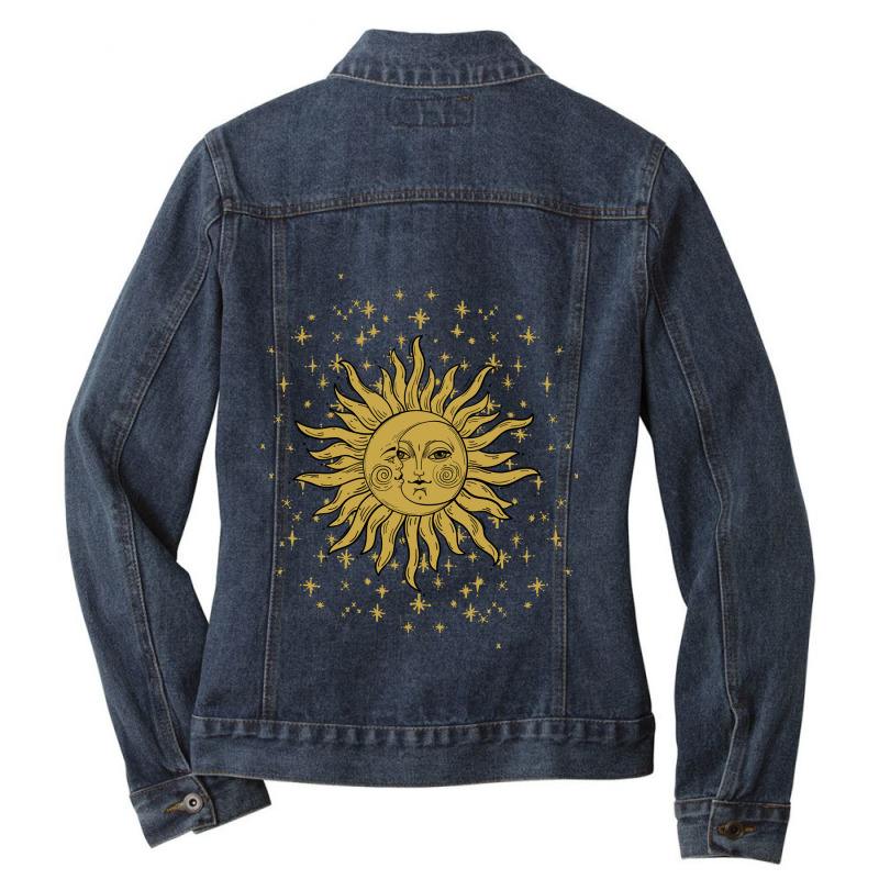 Retro  Palmistry Gift Men Ladies Denim Jacket by ArtistDamon | Artistshot