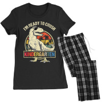 I'm Ready To Crush Kindergarten Dinosaur Boys Back To School Women's Pajamas Set | Artistshot