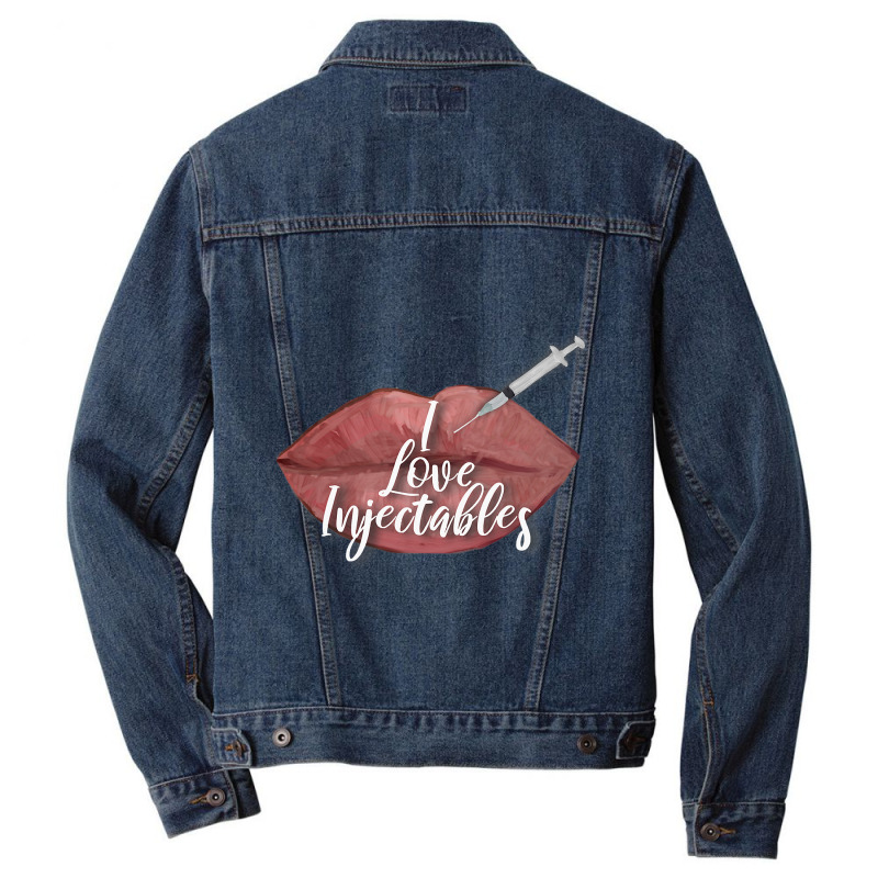 I Love Injectables Lip Filler Nurse Injector Men Denim Jacket | Artistshot