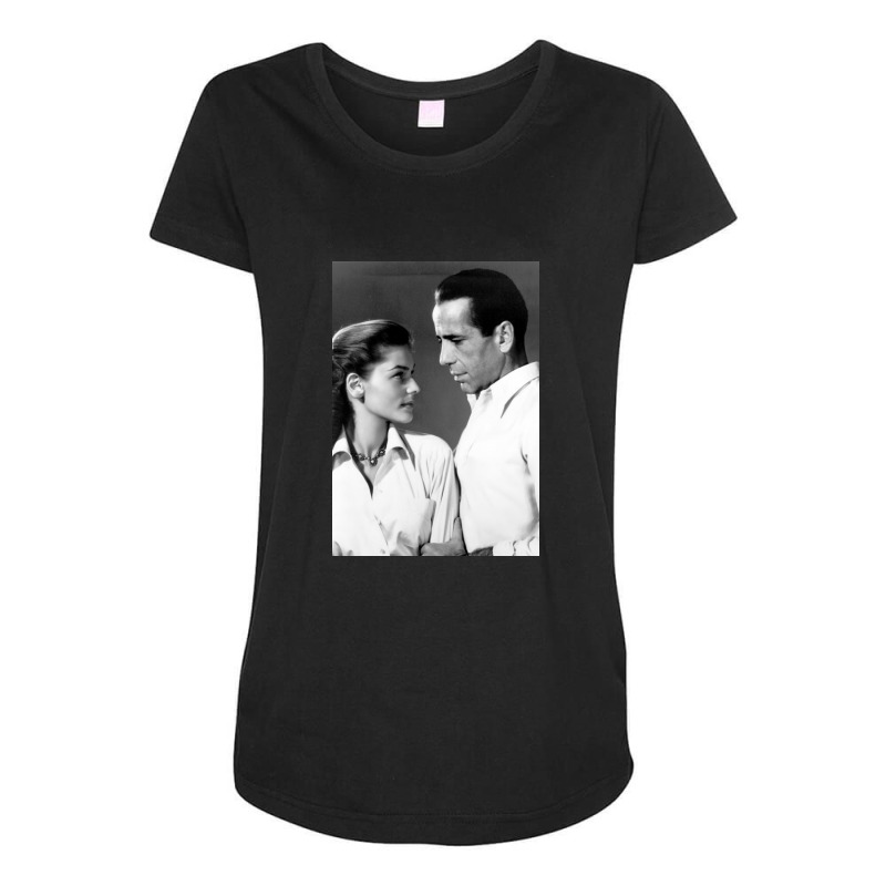 Humphrey Bogart Maternity Scoop Neck T-shirt by carleelrich | Artistshot