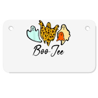 Boo Jee Bleached Leopard Pumpkin Halloween T Shirt Motorcycle License Plate | Artistshot