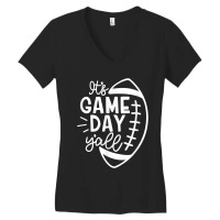 It's Game Day Y'all  Football Baseball & Soccer Women's V-neck T-shirt | Artistshot