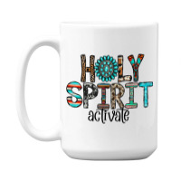 Holy Spirit Activate Western Leopard Christian Religious Mens Best 15 Oz Coffee Mug | Artistshot