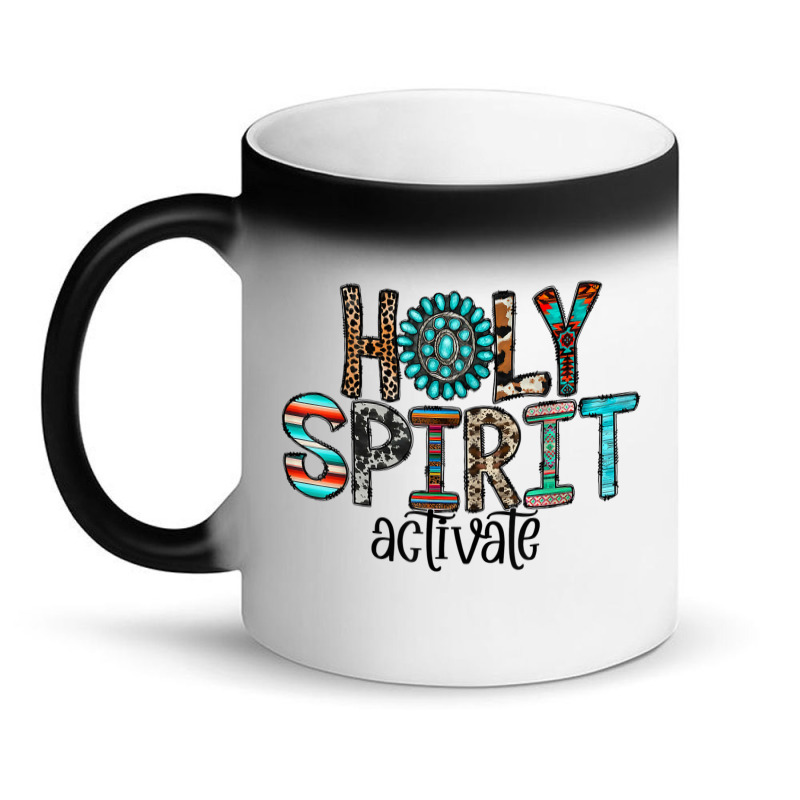 Holy Spirit Activate Western Leopard Christian Religious Mens Best Magic Mug | Artistshot