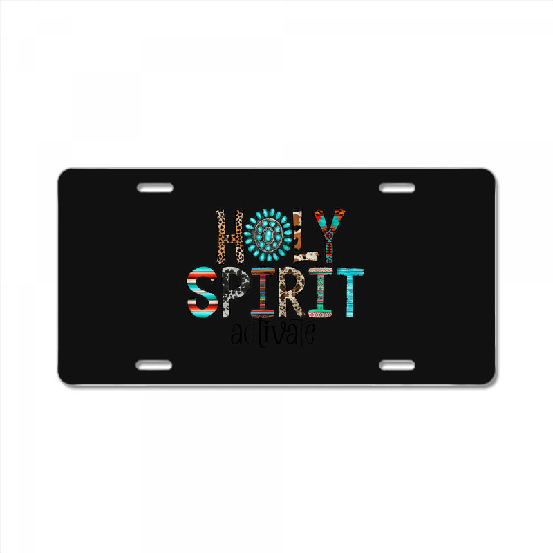 Holy Spirit Activate Western Leopard Christian Religious Mens Best License Plate | Artistshot