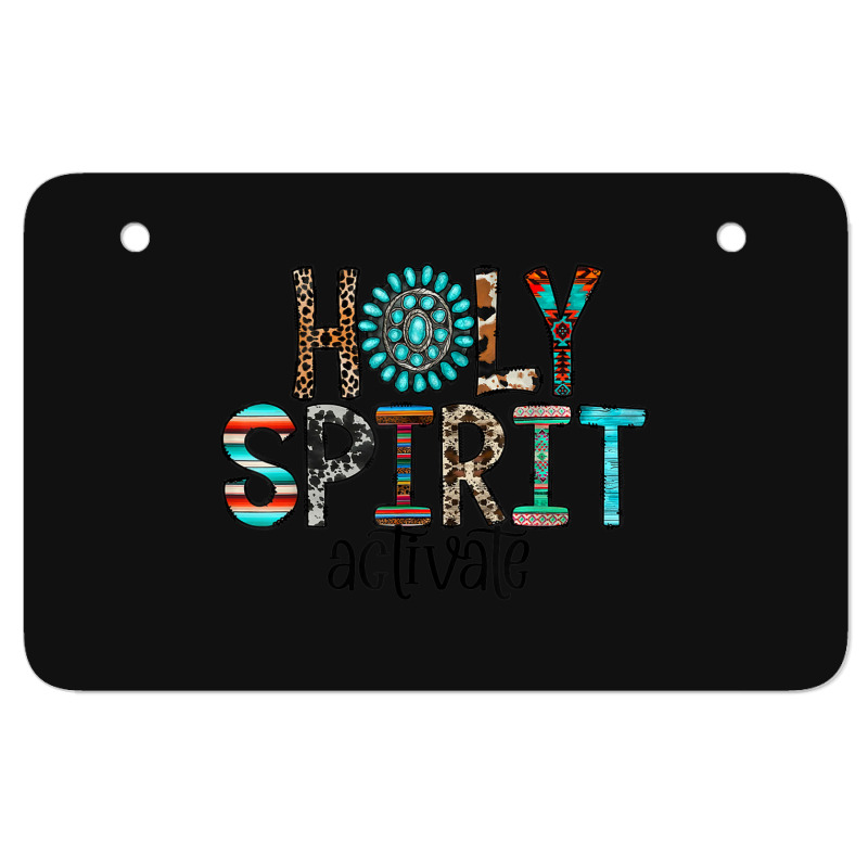 Holy Spirit Activate Western Leopard Christian Religious Mens Best Atv License Plate | Artistshot