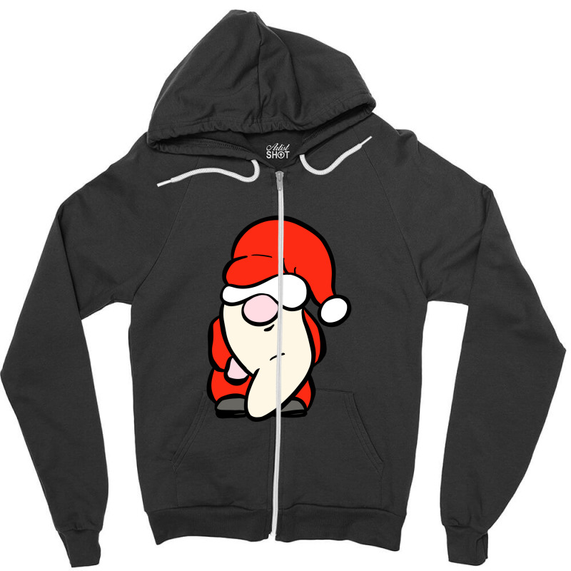 Cute Santa Zipper Hoodie by Mayjroberts | Artistshot