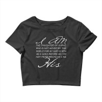 I Am His Daughter Of A King Inspiring Faith Christian Women Poster Crop Top | Artistshot