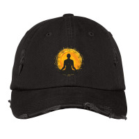 Sunset Meditation Vintage Cap | Artistshot