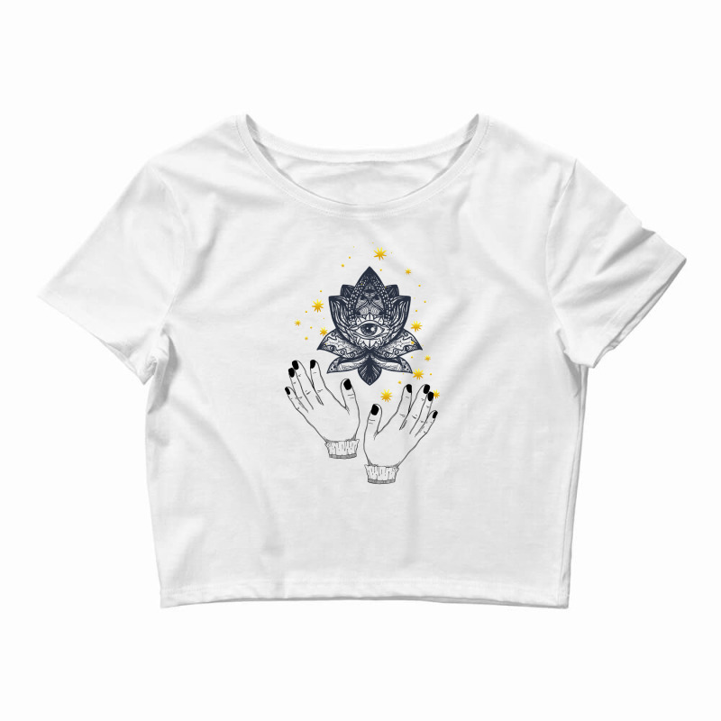 Lotus Flowers Crop Top by Pompoyo | Artistshot