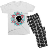 Moon Mandala Men's T-shirt Pajama Set | Artistshot