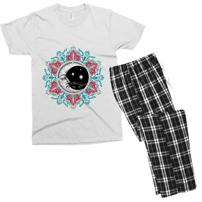 Moon Mandala Men's T-shirt Pajama Set by Pompoyo | Artistshot