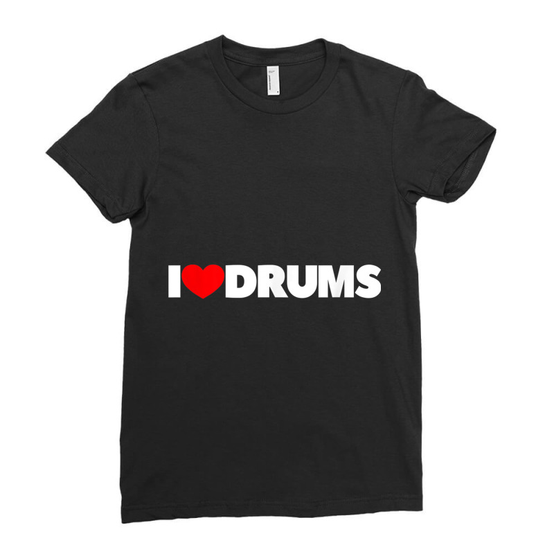 I Love Drums Mens My Favorite Ladies Fitted T-Shirt by Aria-Proctor | Artistshot