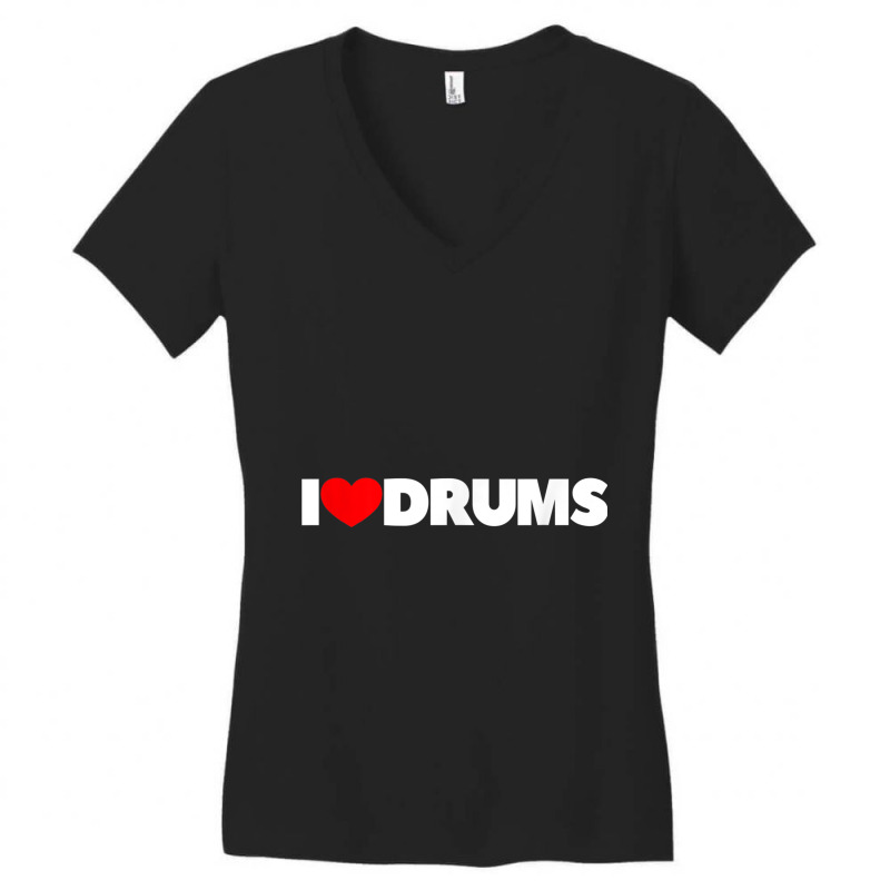 I Love Drums Mens My Favorite Women's V-Neck T-Shirt by Aria-Proctor | Artistshot