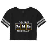 I Play Video Games Periodically Element Blocks Scorecard Crop Tee | Artistshot