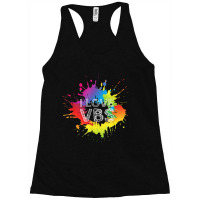 I Love Vbs Apparel Crew Vacation Bible School Paint Splatter Birthday Racerback Tank | Artistshot