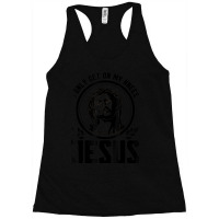 I Only Get On My Knees For Jesus Faith Christian Cartoon Character Racerback Tank | Artistshot