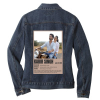 Vintage Graphic Bollywoods Poster Ladies Denim Jacket | Artistshot