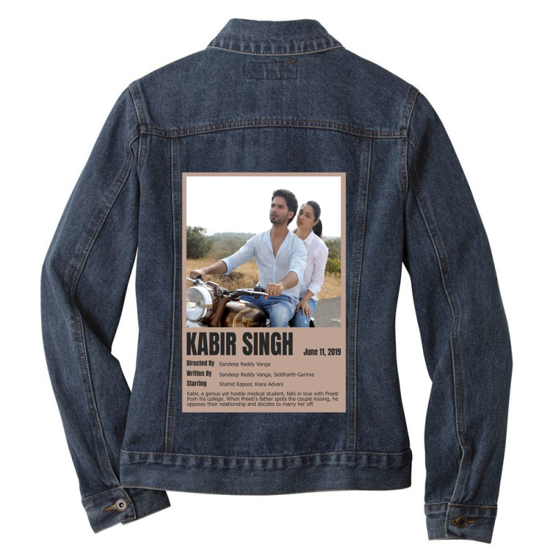 Vintage Graphic Bollywoods Poster Ladies Denim Jacket by LandinArtists | Artistshot