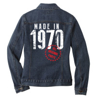 Made In 1970 All Original Parts Ladies Denim Jacket | Artistshot