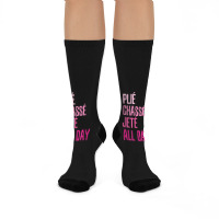 Plie Chasse Jete All Day  Dance Ballet Apparel Crew Socks | Artistshot