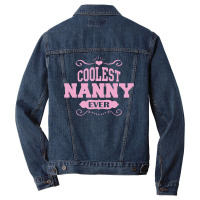 Coolest Nanny Ever Men Denim Jacket | Artistshot