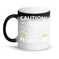 Musician Harpist Harp Player Caution! I Always Harp On T Shirt Magic Mug | Artistshot