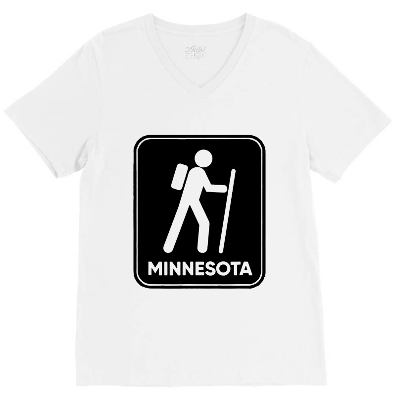 Hike Minnesota V-Neck Tee by MickeyMouse | Artistshot