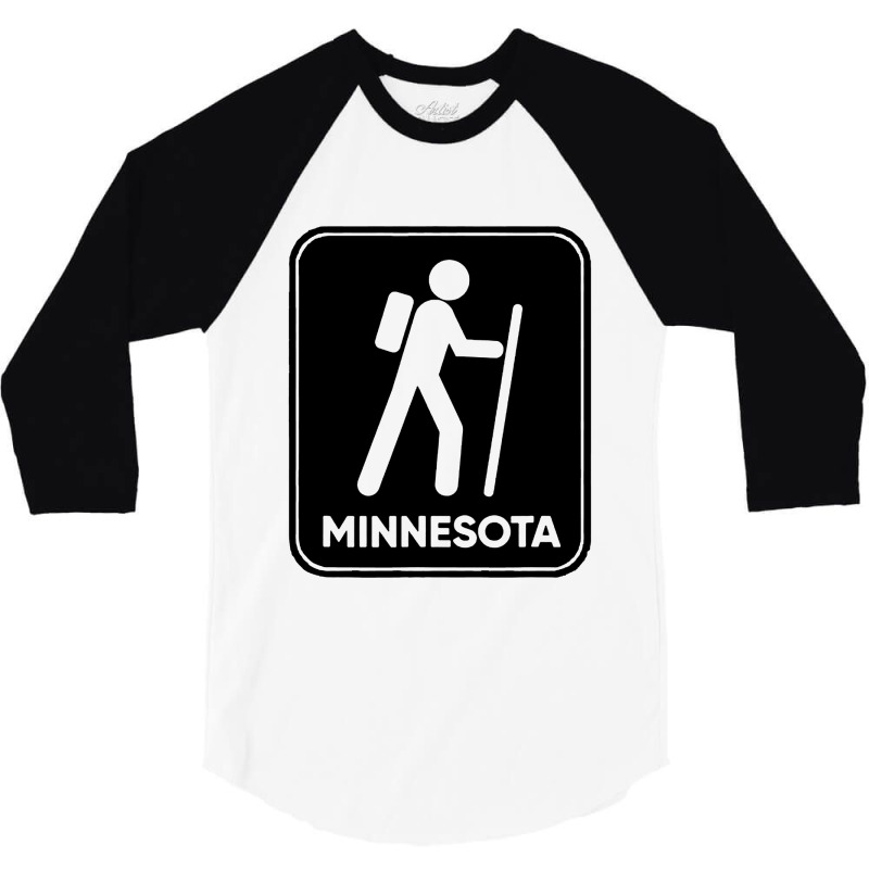 Hike Minnesota 3/4 Sleeve Shirt by MickeyMouse | Artistshot