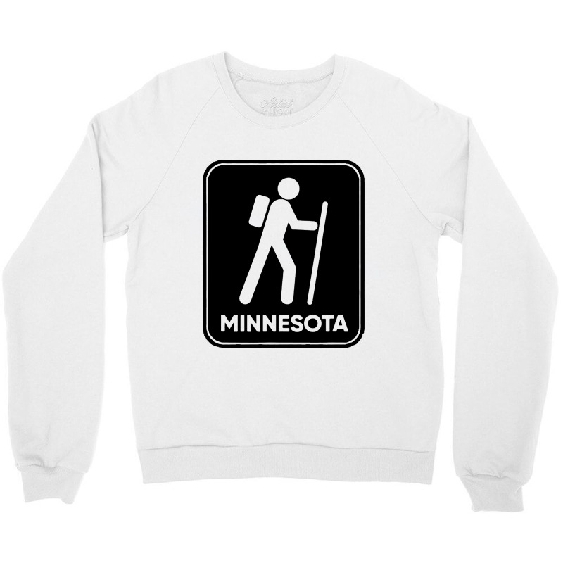 Hike Minnesota Crewneck Sweatshirt by MickeyMouse | Artistshot