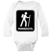 Hike Minnesota Long Sleeve Baby Bodysuit | Artistshot