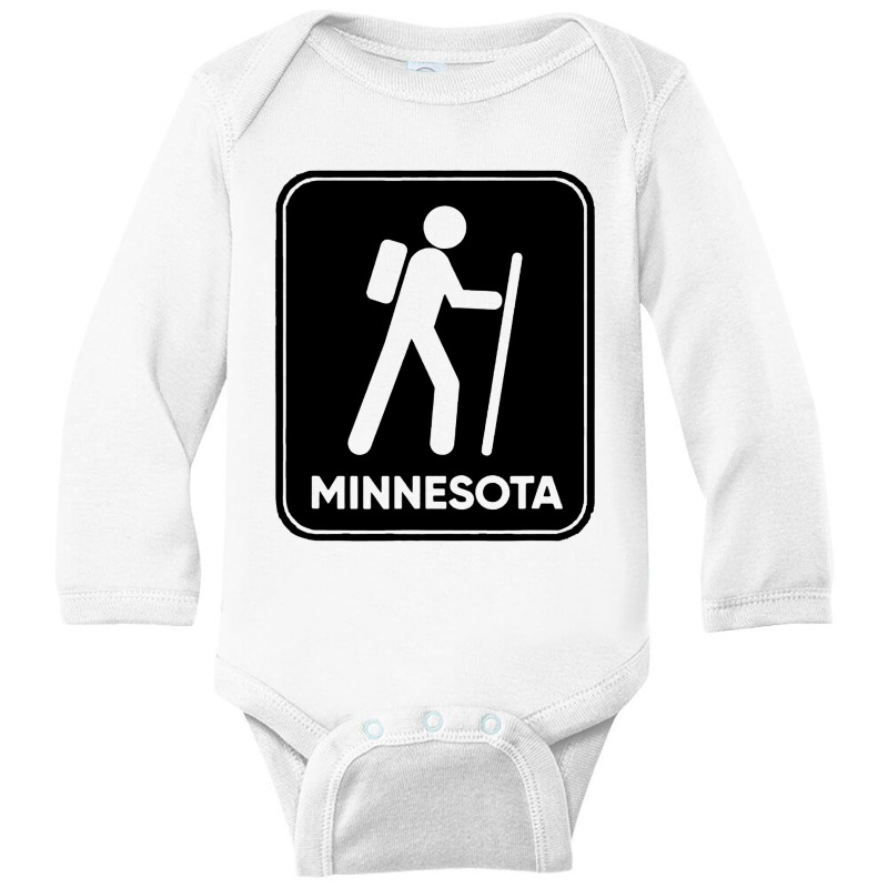 Hike Minnesota Long Sleeve Baby Bodysuit by MickeyMouse | Artistshot