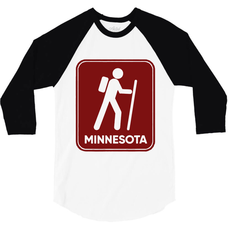 Hike Minnesota 3/4 Sleeve Shirt by MickeyMouse | Artistshot