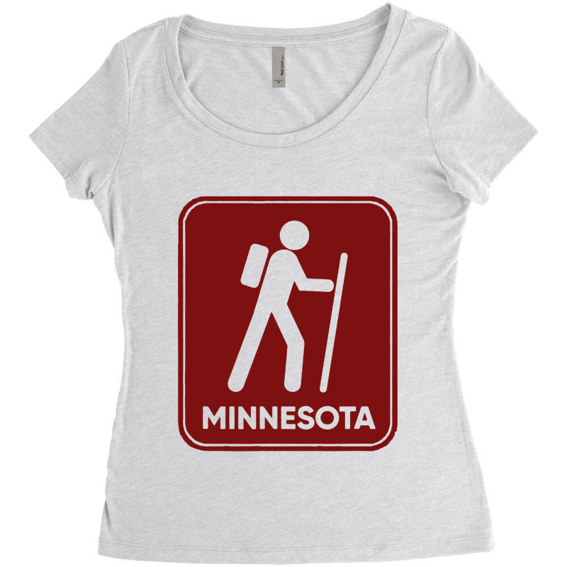 Hike Minnesota Women's Triblend Scoop T-shirt by MickeyMouse | Artistshot