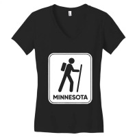 Hike Minnesota Women's V-neck T-shirt | Artistshot