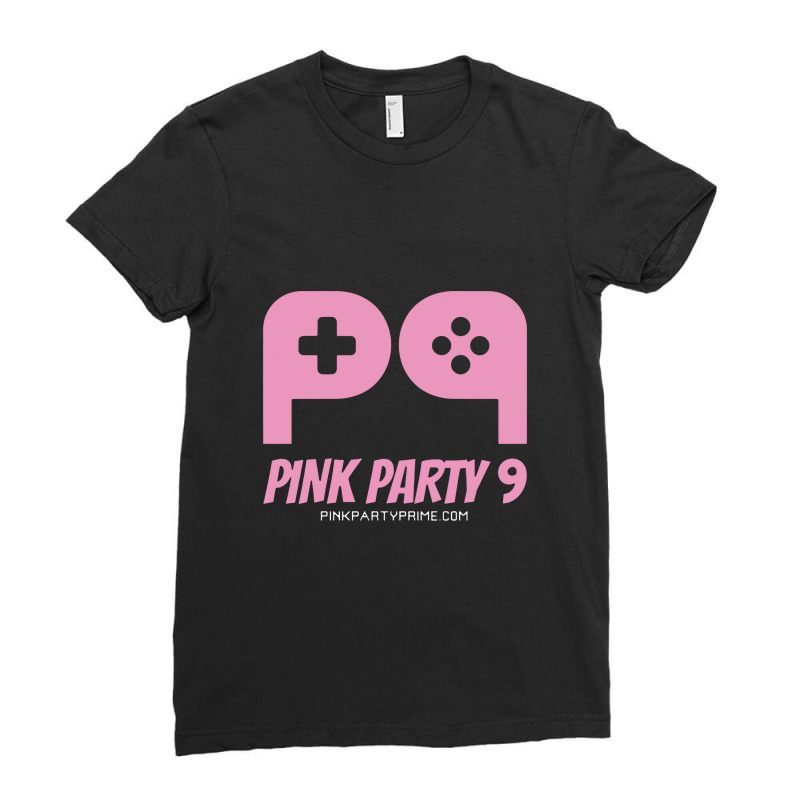 Pink Party Prime 9 Ladies Fitted T-Shirt by earlrhea | Artistshot