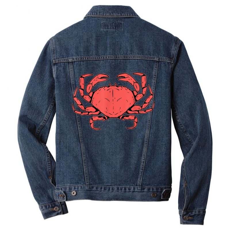 Crab Crustacean T Shirt Men Denim Jacket | Artistshot