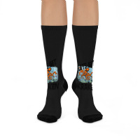 Art Character Lets Get Kraken Halloween Crew Socks | Artistshot