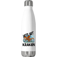 Art Character Lets Get Kraken Halloween Stainless Steel Water Bottle | Artistshot