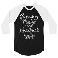 Summer Nights And Racetrack Lights  For Women Race Tee 3/4 Sleeve Shirt | Artistshot