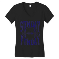 Sunday Funday Football Men Women Kids Boys Women's V-neck T-shirt | Artistshot