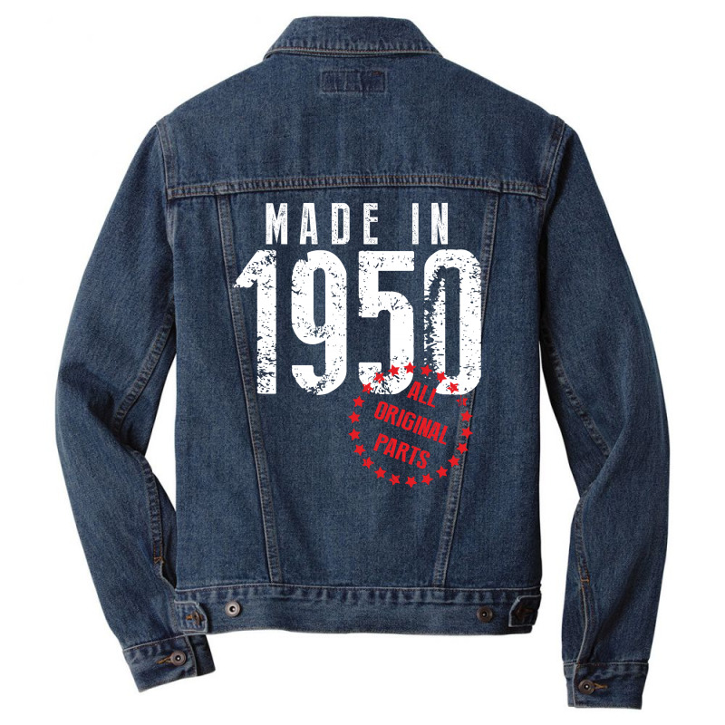 Made In 1950 All Original Parts Men Denim Jacket | Artistshot